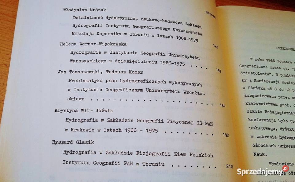 Hydrografia polska 19661975 Michał Żurawski tradycyjny podręcznik pomorskie