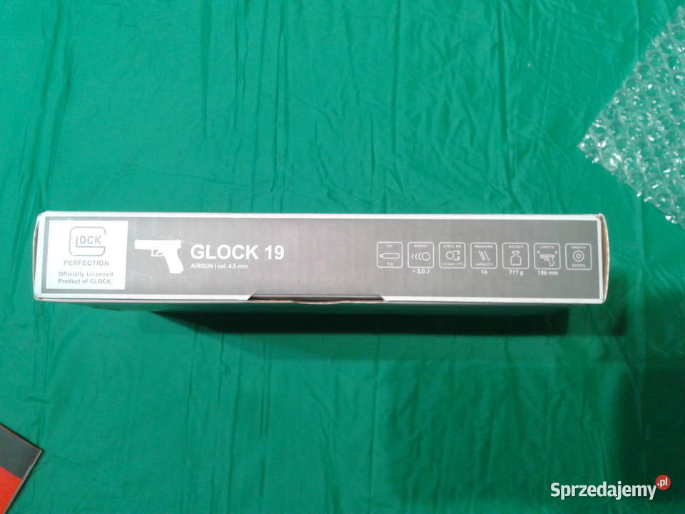 Wiatrówka Pistolet GLOCK 19 45mm BB CO2 Gniezno
