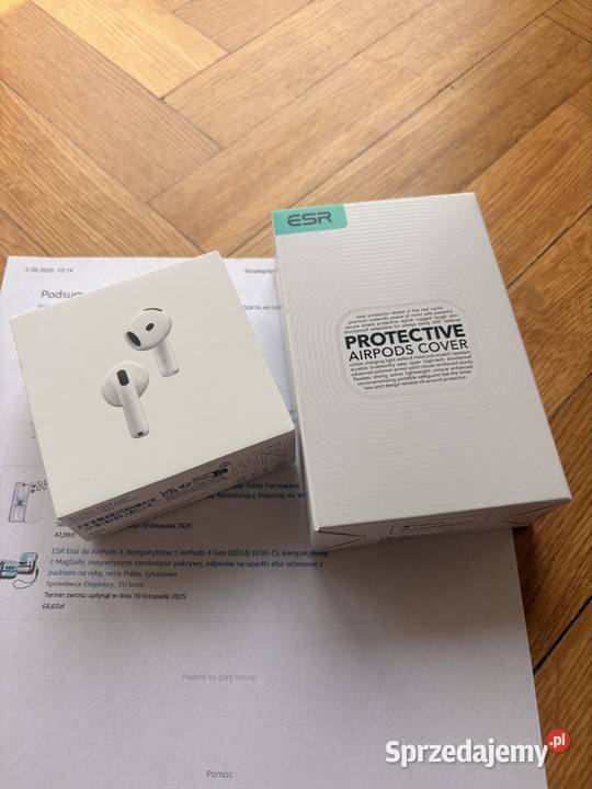 Oryginalne Apple AirPods 4 ANC z gwarancją i Warszawa sprzedam