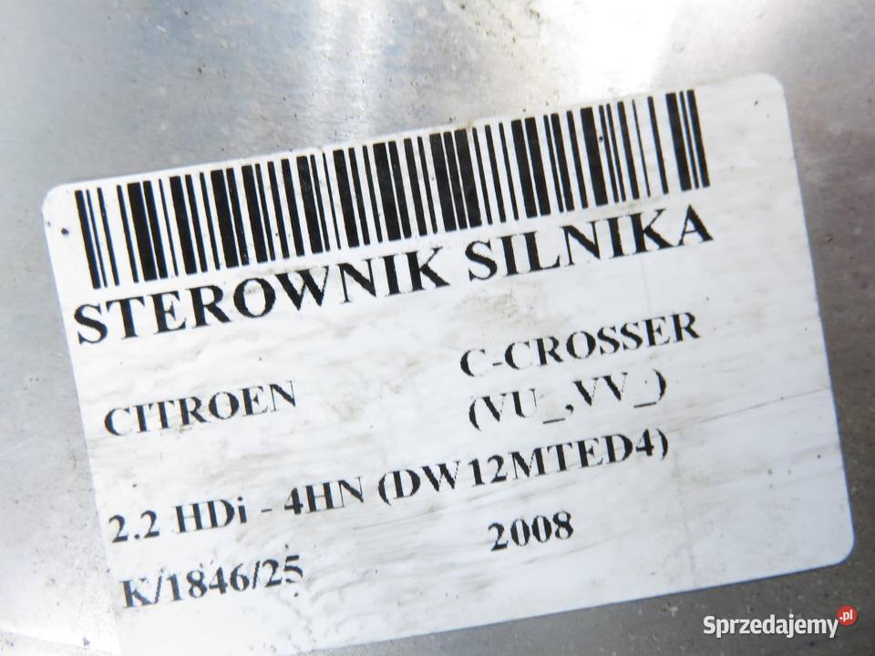 STEROWNIK CITROEN CCROSSER 22 HDi 9665465280 Komputery