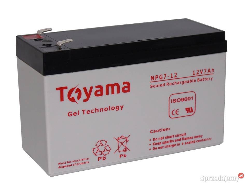 Akumulator żelowy Toyama NPG 7 12V 7Ah GEL