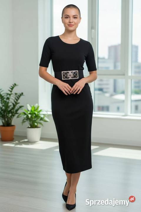 Pasek DamskiGUMA OZDOBNA BIŻUTERIA cekiny łódzkie