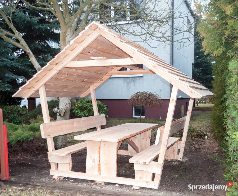 Altana ogrodowa biesiadna pawilon komplet ławki Meble ogrodowe Poznań