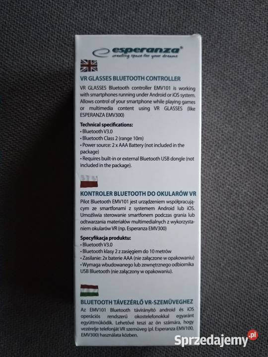 Kontroler Bluetooth do okularów VR firmy dolnośląskie Wrocław