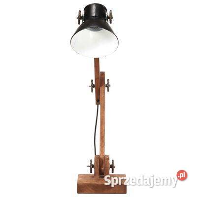 Industrialna lampa stołowa czarna okrągła