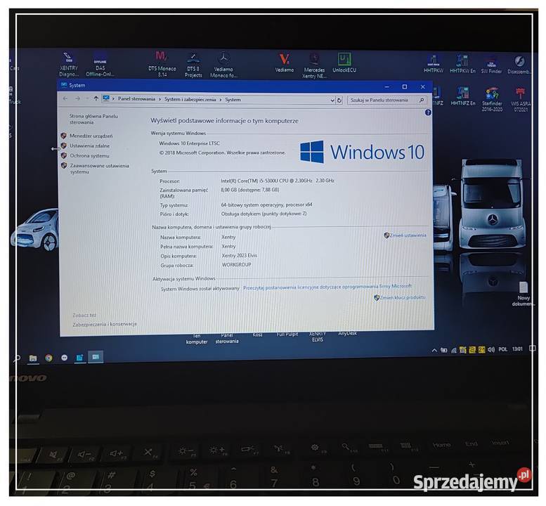 Laptop Lenovo T450 ram 8gb SSD 512GB 092023 2026 Dzierżoniów