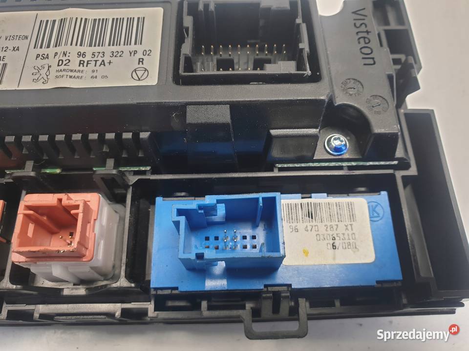 PANEL KLIMATYZACJI PEUGEOT 407 96573322YP Rudka