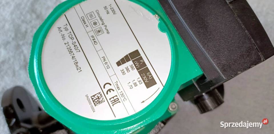 Pompa Wilo TOPS407 1 230VNOWAKlasa HOEM Katowice sprzedam