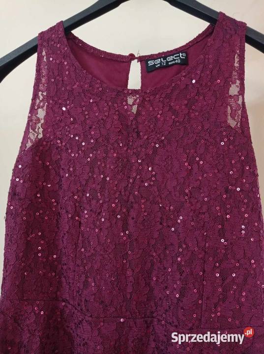 Sukienka z koronką i cekinami Hajnówka