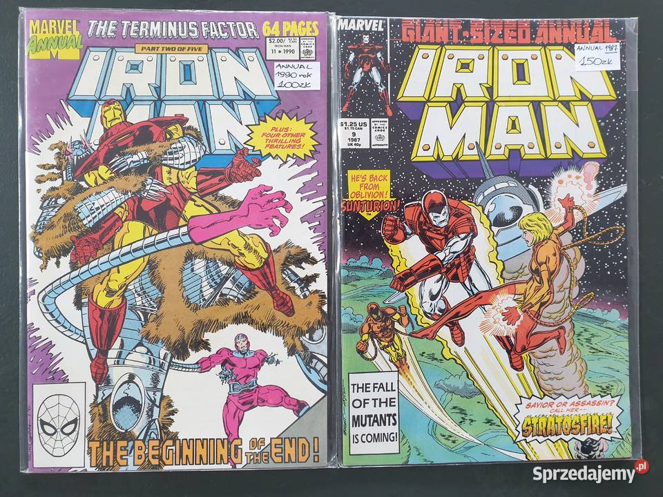 Iron Man Annual 19871990 2 komiksy Marvel USA Amerykańskie Gdynia