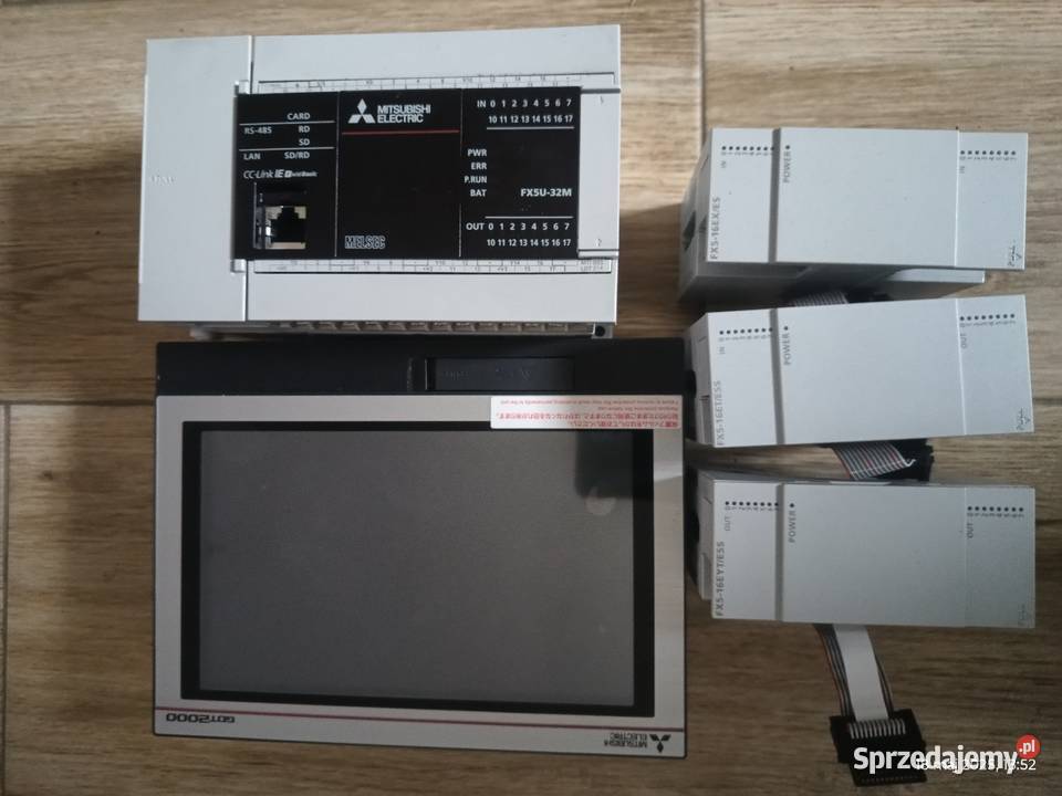 Zestaw Sterownik Fx5U panel Got moduły Pabianice