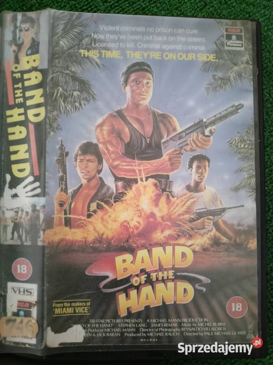 Film Kaseta VHS Band of the Hand thriller akcji podkarpackie Rzeszów