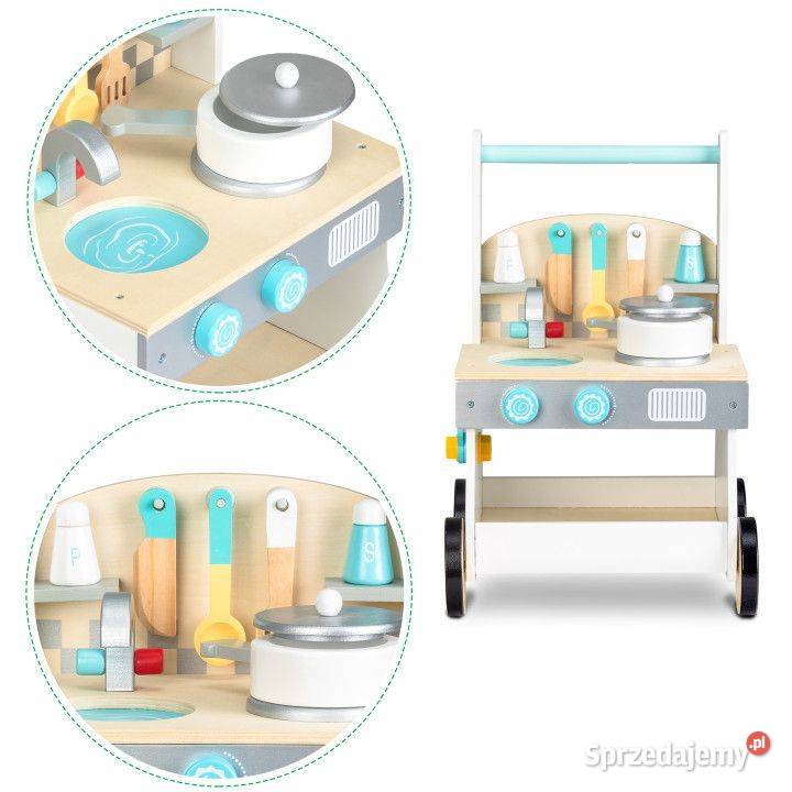 Drewniana kuchnia pchacz wózek dzieci Ecotoys podlaskie Bielsk Podlaski