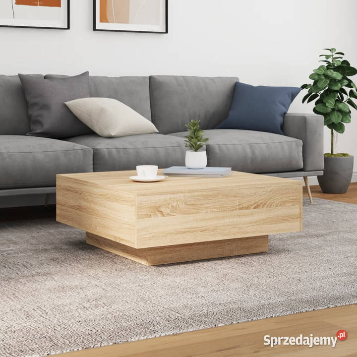 Stolik kawowy dąb sonoma 80x80x31 płyta wiórowa mazowieckie