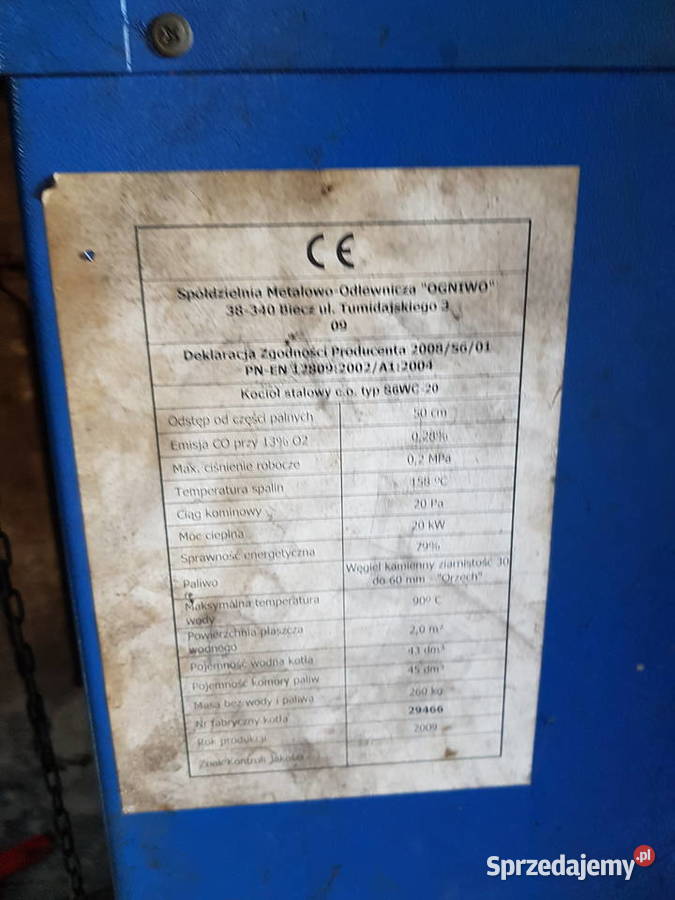 Piec CO stal Ruda Śląska