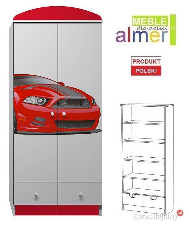 AUTO 10 N25 szafa z samochodem 80x53 w190 Meble Sulechów