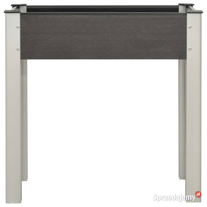 Podwyższona donica ogrodowa 75x40x75 WPC szara mazowieckie Warszawa