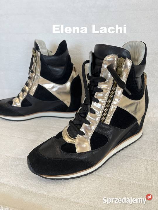Eleną Lachi skórzane sneakersy damskie ukryty Jastrzębie-Zdrój