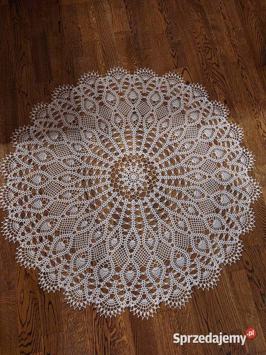 Okrągła serweta rękodzieło Częstochowa
