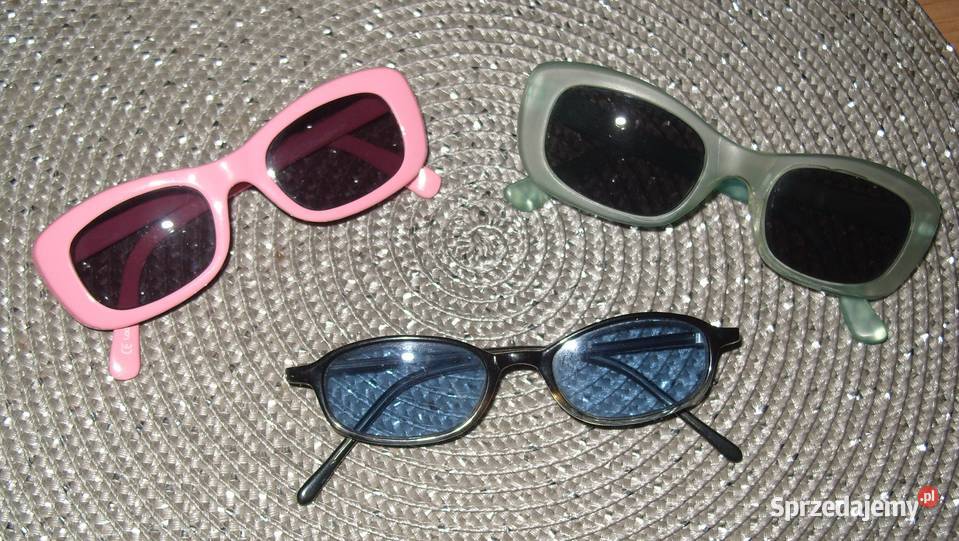 3 x Kolorowe Okulary dziewczęce przeciw Rawicz sprzedam