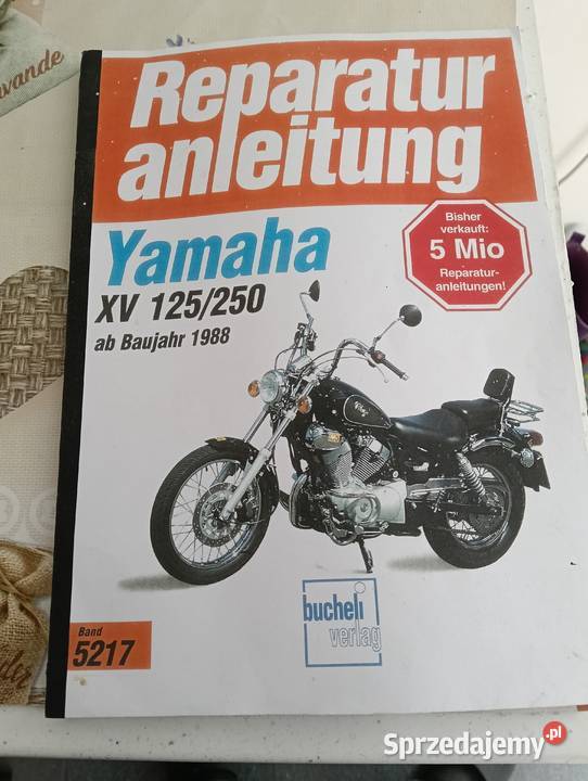 Yamaha Virago 125250 książka naprawcza śląskie Lubliniec