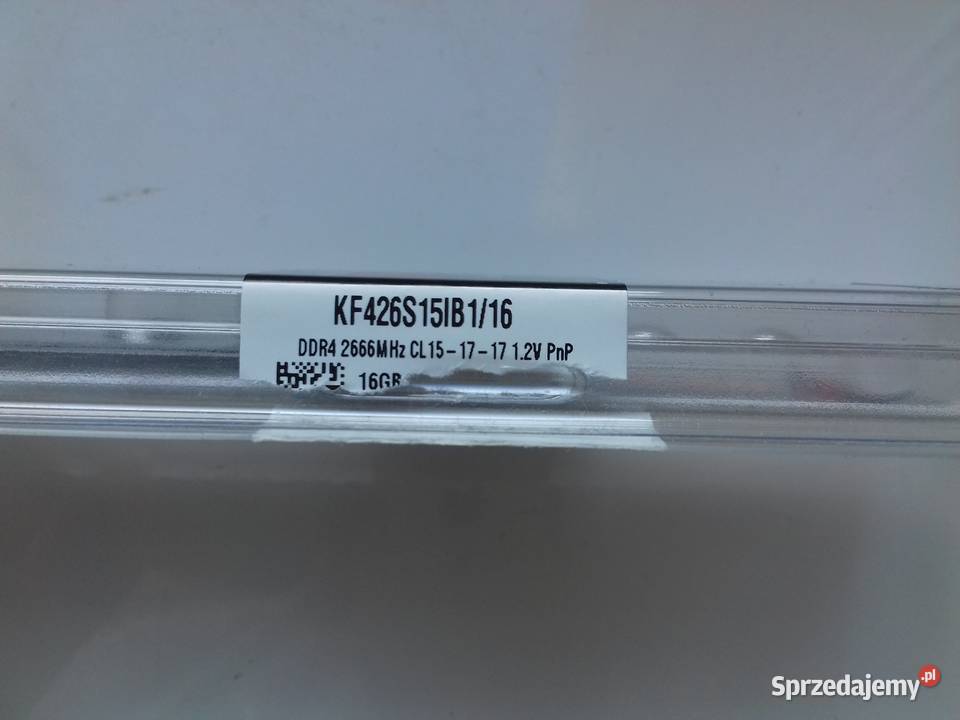 Pudełko Kingston Fury 16GB DDR4 266Mhz pamięci kujawsko-pomorskie Bydgoszcz