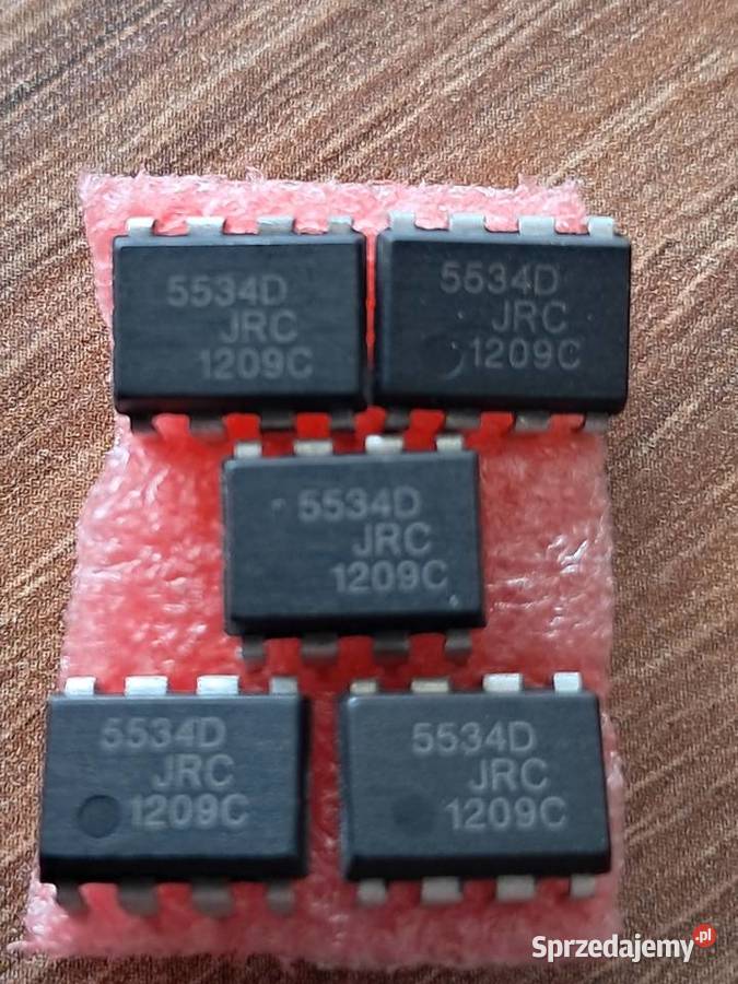 5 nowych wzmacniaczy operacyjnych JRC 5534D Sandomierz sprzedam