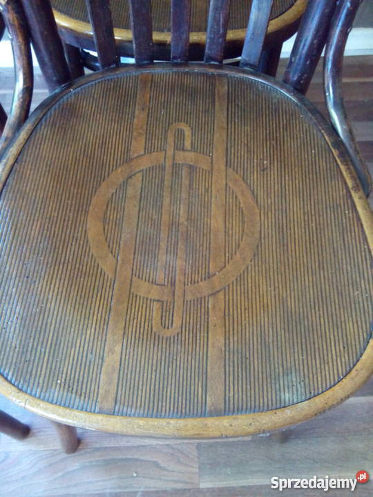 THONET 4 gięte krzesła Thonet Vintage Retro Loft Stoły, krzesła, biurka