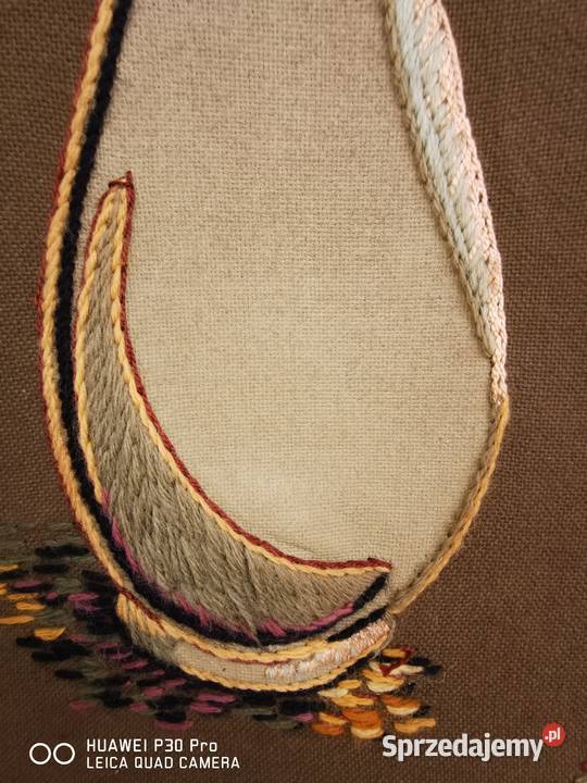 Obraz wyszywany wielokolorowy pomorskie Luzino