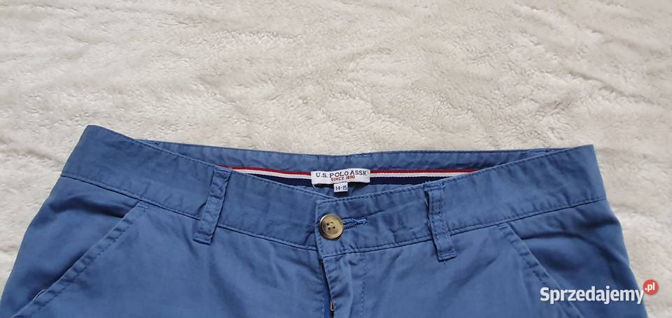 Spodnie niebieskie firmy US Polo Assn 1415 lat Bibice