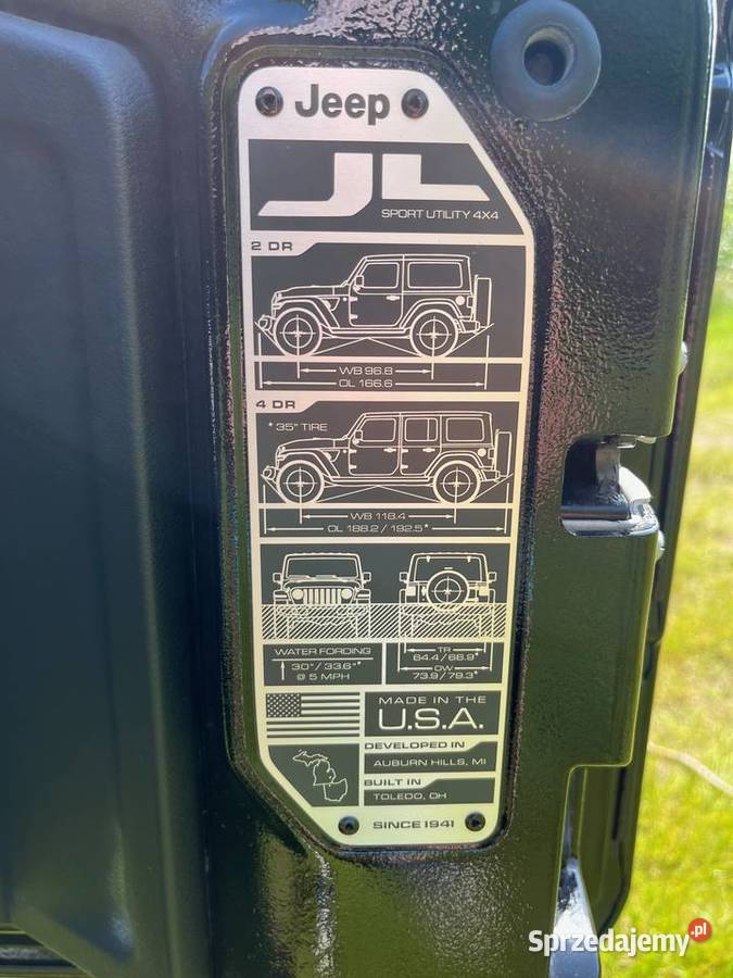 Jeep Wrangler Willys 36V6 bezwyp małopolskie Liszki