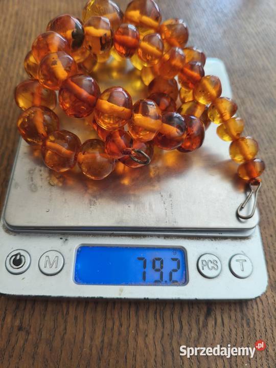 Naszyjnik Bursztyn Vintage