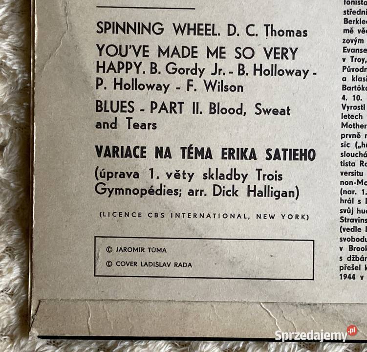 Blood Sweat Tears Płyty i kasety zachodniopomorskie