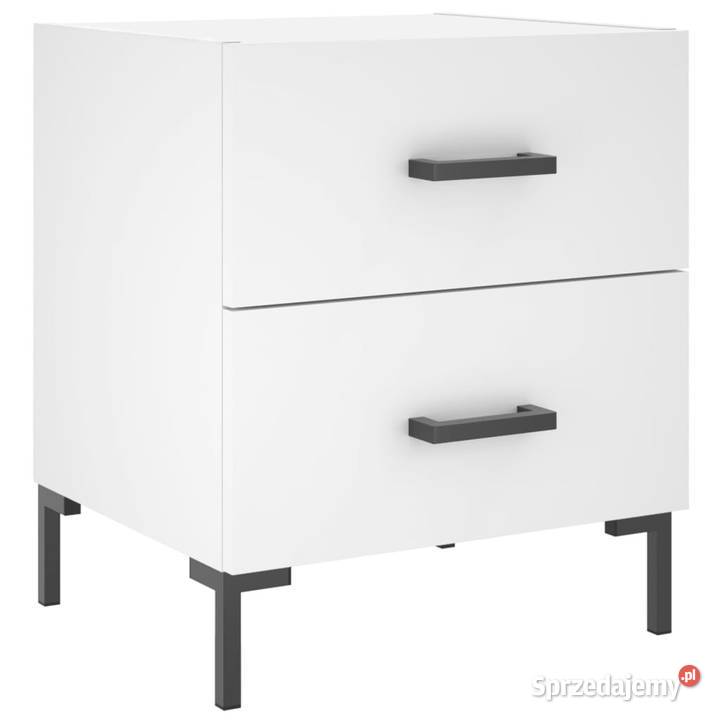 Szafki nocne 2 białe 40x35x475 WM827309