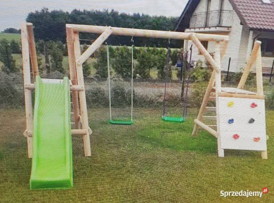 Plac zabaw z bali Tymek własna produkcja śląskie Bielsko-Biała sprzedam
