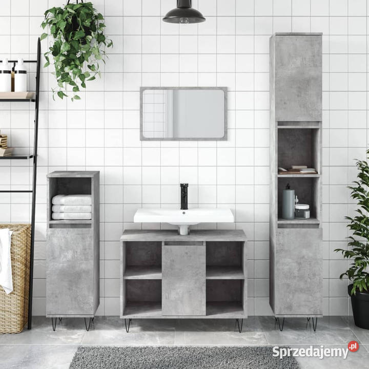 Szafka łazienkowa szarość betonu 80x33x60 Warszawa sprzedam