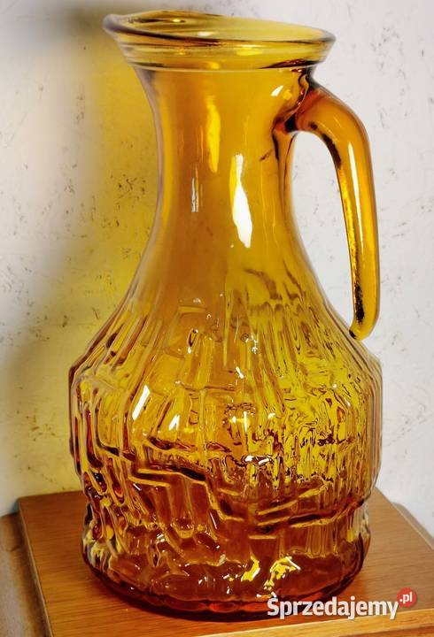 Dzbanek szklany włoski lata 70te opolskie