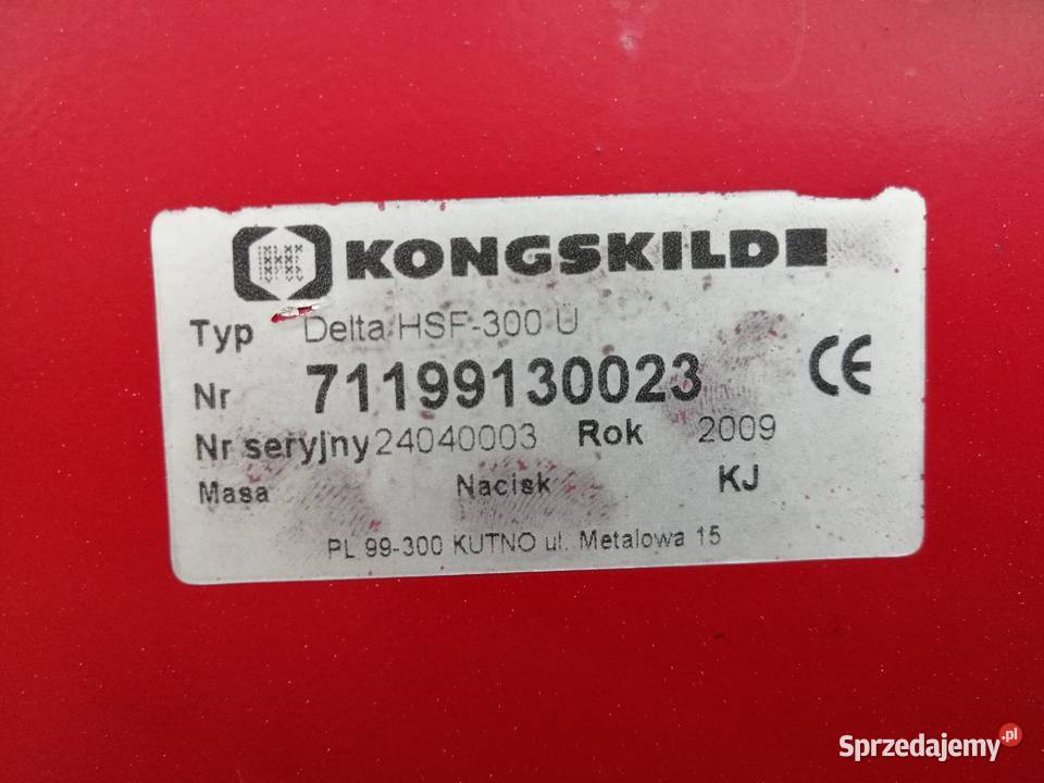 Gruber Kongskilde Delta HSFU 3000 Kobiele Wielkie