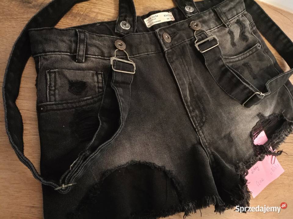 Szorty jeansowe ZARA z szelkami sprzedam