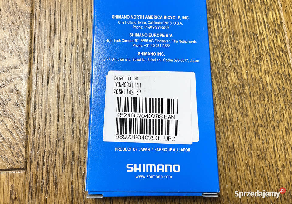 NOWY Łańcuch Shimano XT CNHG93 114 ogniw MADE IN Warszawa