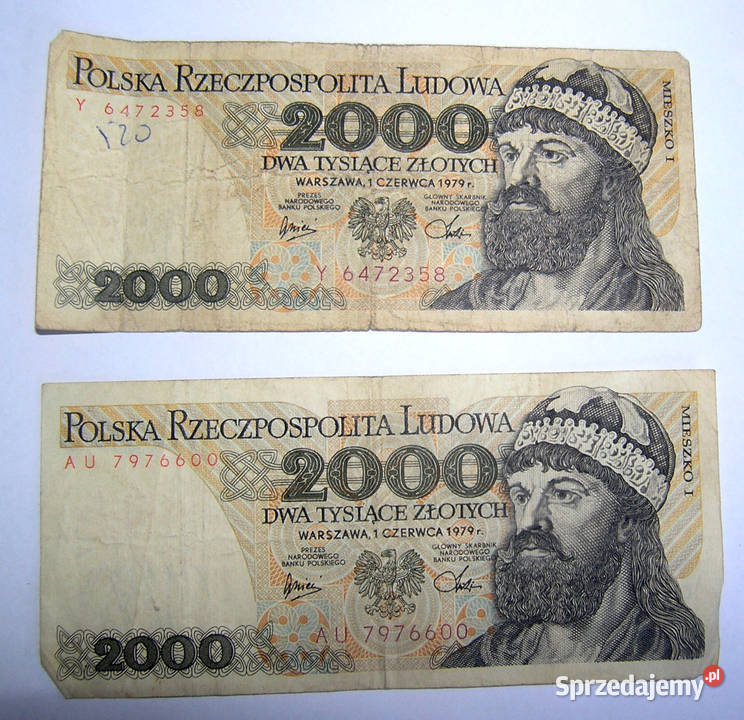 banknot 2000 MieszkoChrobry 1976r Bartków