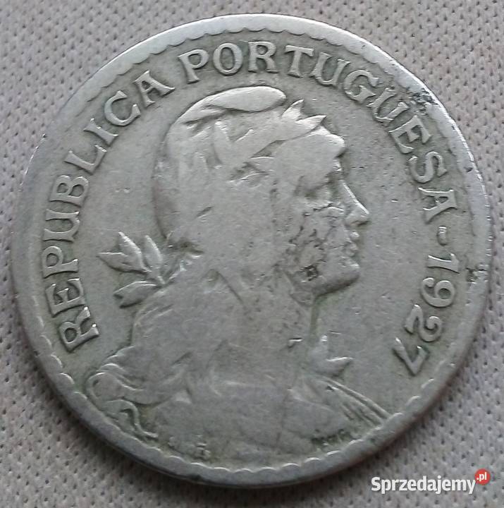 PORTUGALIA1 ESCUDO1927 r Numizmatyka Legionowo