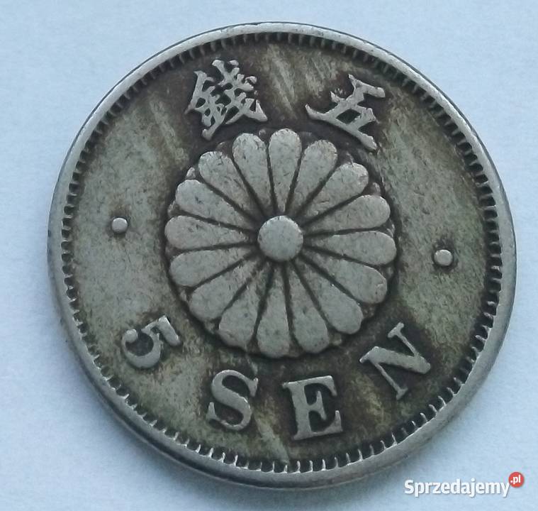 JAPONIA 5 SEN 23 1890 r MITSUHITO MIEDZIONIKIEL mazowieckie Legionowo