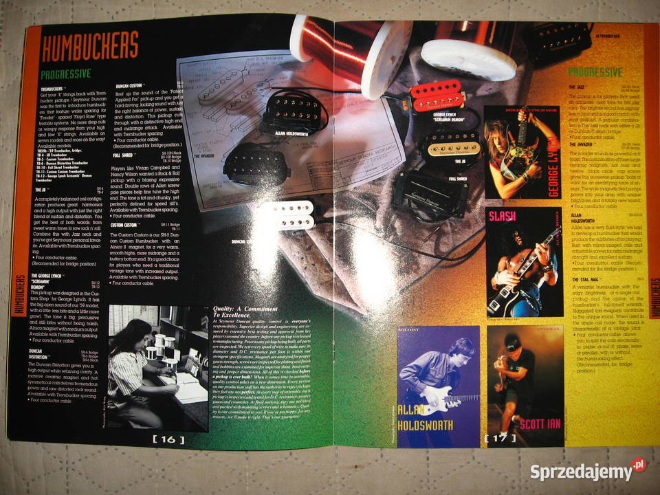 Seymour Duncan Pickups katalog przetworników sprzedam