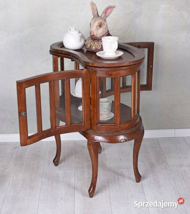 Drewniany Piękny Nerka Barek na Alkohol Taca Meble Kraków