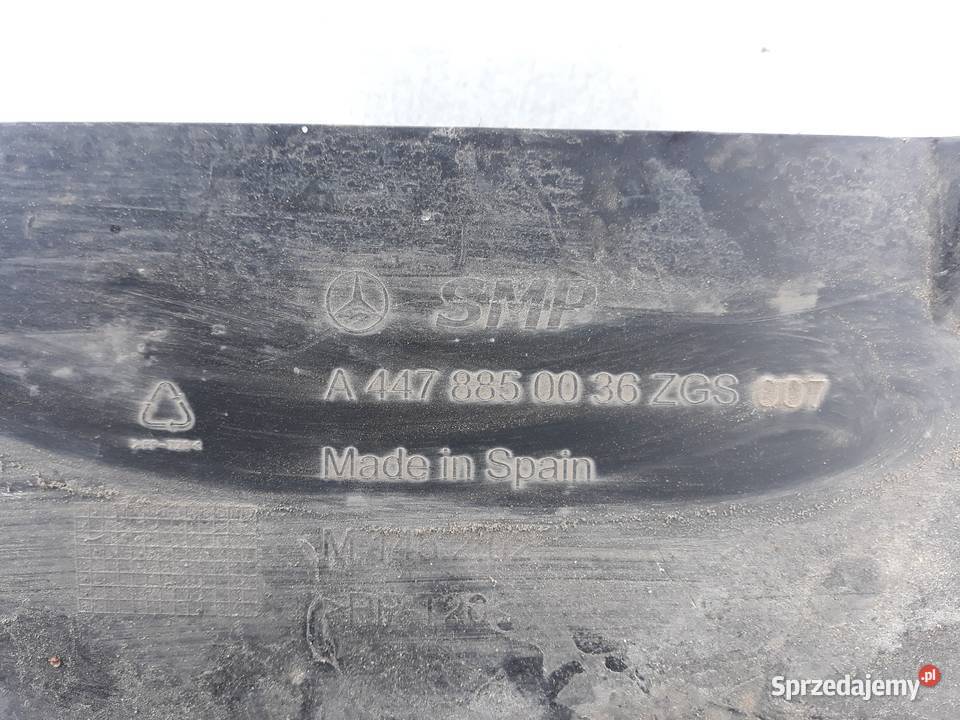 MERCEDES W447 PŁYTA OSŁONA POD ZDERZAK PRZÓD Międzychód