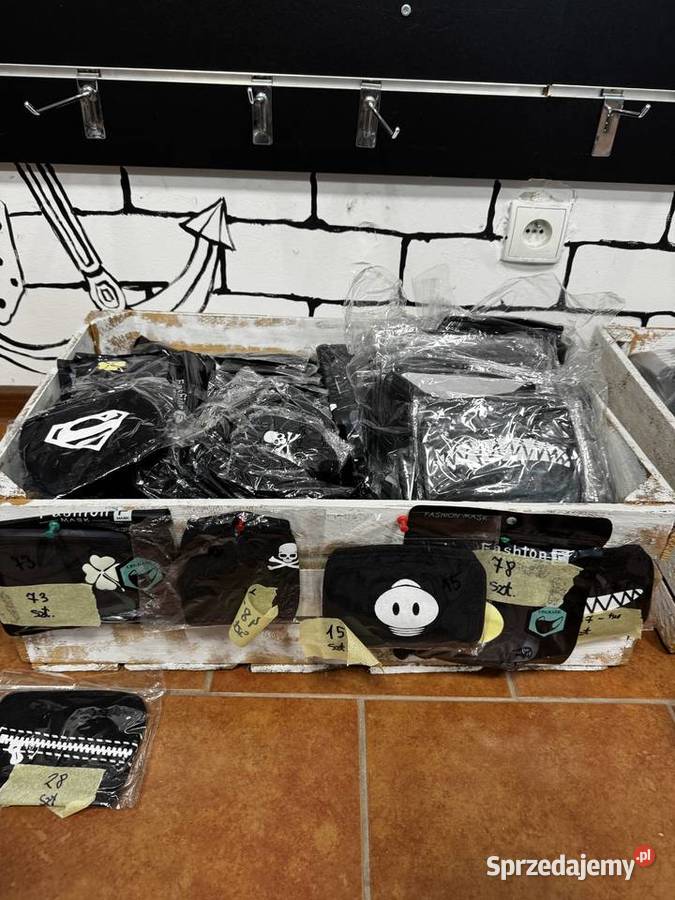 2500 sztuk Masek materiałowych z nadrukiem duża