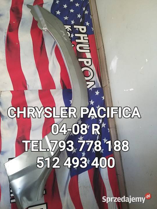 REPERATURKA TYLNEGO BŁOTNIKA CHRYSLER PACIFICA Rok produkcji 2004 wielkopolskie Kawnice