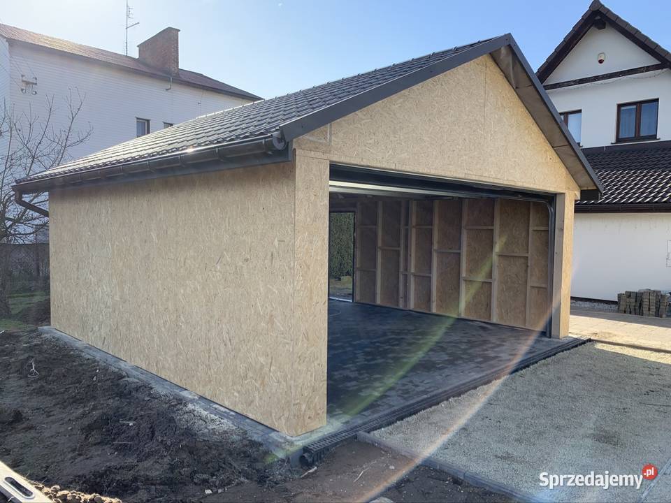 Garaż szkieletowy 35m2 bez ocieplenia i stolarki Wola Skrzydlańska