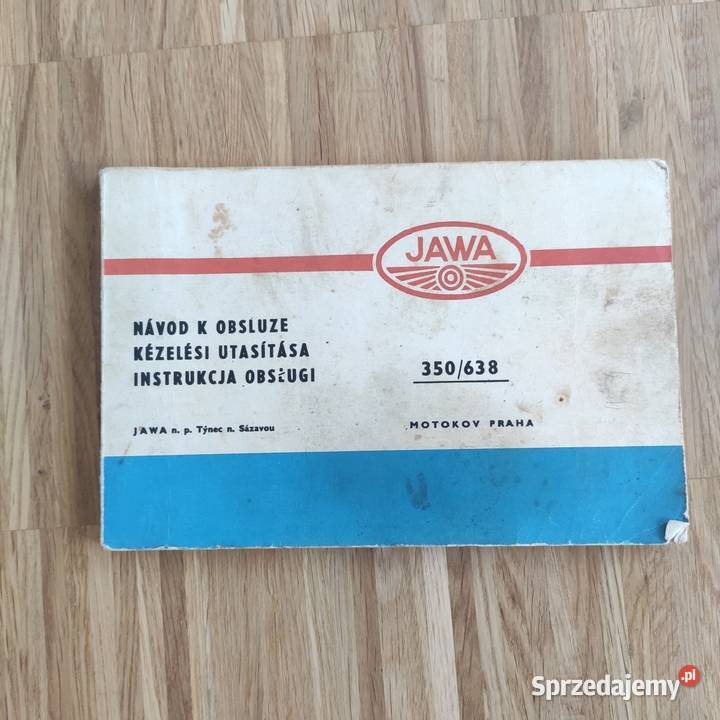 Instrukcja obsługi Jawa 350638 1987 Warszawa sprzedam